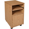 Ironwood Fax Stand, 16"W x 20"D x 26-3/8"H, Natural Oak