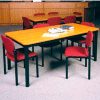 Rectangle Library Table - 72"W x 36"D x 29"H Oiled Cherry