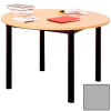 Round Library Table - 48"W x 48"D x 29"H Gray