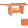 39" Half Hexagon Workstation - Oiled Cherry