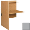 Study/Computer Carrel Adder - 35"W x 29-7/8"D x 48-1/8"H Gray