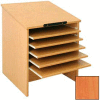 Atlas Stand/End-of-Range Display- 39H - 28"W x 27"D x 39"H Oiled Cherry