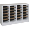 Literature Organizer 24 Pocket - 40"W x 12-1/8"D x 26-1/2"H Gray