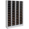 Literature Organizer 60 Pocket - 40"W x 12-1/8"D x 60-1/2"H Gray
