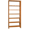 84" Single Face Shelving Base - 37"W x 12-1/4"D x 83-3/4"H Oiled Cherry