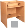 36" x 32" Patron Access Station - 36"W x 30"D x 39-1/8"H Gray
