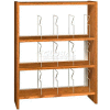 48" Picture Book Shelving Base - 37"W x 12-1/2"D x 47-1/4"H Oiled Cherry