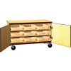 Tote Tray-Medium, 10-1/2"W x 19"D x 4-3/8"H, Tan