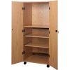 Video Cabinet - 30-1/4"W x 24-7/8"D x 67-3/8"H Natural Oak