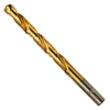 Titanium Nitride Coated HSS Straight Shank Jobber L Drill Bit-3/16"-135, Carded - Pkg Qty 3