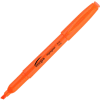 Integra™ Pen Style Highlighter, Chisel Tip, Fluorescent Orange Ink, Dozen
