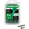 #9 x 1-1/4" ITW Backer-On Cement Board Screw - Flat Serrated Head - Star Drive - 185 Pk - ITW 23401
