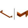 Interlake Mecalux - Pallet Rack Tear Drop Backstop - 96" L - 6" Offset