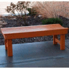 Frog Furnishings Recycled Plastic 4 ft. Garden Bench, Cedar Bench/Cedar Frame