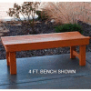 Frog Furnishings Recycled Plastic 6 ft. Garden Bench, Cedar Bench/Cedar Frame