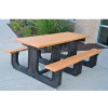 Frog Furnishings Recycled Plastic 8 ft. Park Place Picnic Table, Green