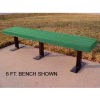 Frog Furnishings Recycled Plastic 8 ft. Trailside Bench, Green Bench/Black Frame