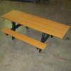 Frog Furnishings Recycled Plastic 6 ft. A-Frame Table, ADA, Cedar