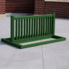 Recycled Plastic Bike Rack 6-10 Bikes 6 ft Long Green