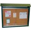 Frog Furnishings Medium Message Center, Recycled Plastic, Two Sides, No Posts, Green, 36"W x 26"H