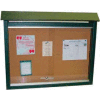 Frog Furnishings Large Message Center, Recycled Plastic, One Side, No Posts, Green, 51"W x 36"H