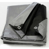 BOEN Heavy Duty Tarp 14x14 Weave, 20' x 40' Silver/Black - ST-2040