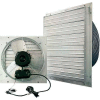 J&D Manufacturing 24" ES Shutter Fan W/ 9' Power Cord, 1/10 HP, Single Phase