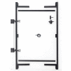 Adjust-A-Gate AG36-3 Contractor Series Adjustable Steel Gate Frame 3 Rail Kit 36-60"W x 60"H, Gray