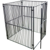 Lucky Dog European Style Modular Dog Kennel 72"H x 60"W x 60"L, Black