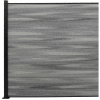 Full Composite 6'Wx6'H Oxford Grey Aluminum/Composite Horizontal Fence Starter Section - SURFACE MT