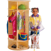 Jonti-Craft® Revolving Kid Coat Locker, 5 Wide, 24"W x 24"D x 50-1/2"H, Birch Plywood