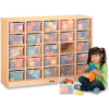 Jonti-Craft® 25 Tray Mobile Cubbie Without Trays, 48"W x 15"D x 35-1/2"H, Maple Laminate