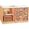 Jonti-Craft® Mobile Storage Island, Twin w/o Tray, 48"W x 29"D x 29-1/2"H, Birch Plywood