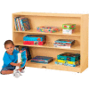 Jonti-Craft® Mobile Adjustable Bookcase, 48"W x 15"D x 35-1/2"H, Birch Plywood