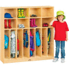 Jonti-Craft® Neat-N-Trim Kid Lockers, 8 Wide, 48"W x 15"D x 50-1/2"H, Birch Plywood