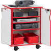 Jonti-Craft® RAINBOW ACCENTS® Presentation Mobile Cabinet - Gray with Red Edge