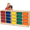 Jonti-Craft® 20 Tub Mobile Cubbie Without Tubs, 60"W x 15"D x 29-1/2"H, Birch Plywood
