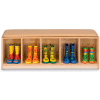 Jonti-Craft® Kid Bench Locker , 5 Wide, Blue Cushion, 48"W x 15"D x 16"H, Birch Plywood