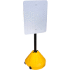 Magic Master PP2-YL-58P Next Generation Rolling Yellow Sign Base w/ 58" Pole