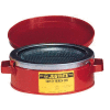 Justrite Bench Can, 1-Quart, Red, 10175
