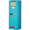 Justrite 54 Gallon 1 Door, Manual, Slimline, Acid Corrosive Cabinet, 23-1/4"W x 34"D x 65"H, Blue