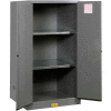 Justrite 60 Gallon 2 Door, Self-Close, Flammable Cabinet, 34"W x 34"D x 65"H, Gray