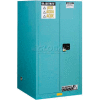 Justrite 60 Gallon 1 Sliding Door, Self-Close, Acid Cabinet, 34"W x 34"D x 65"H, Blue