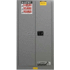Justrite® Drum Cabinet 55 Gal. Capacity Vertical Self Close Hazmat Flammable W/ Drum Support