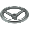 JW Winco - 12MN83/A - Cast Iron Spoked Handwheel w/o Handle - 4.92" Dia x 12mm Bore