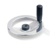 JW Winco - 14KE80/DZI - Safety Clutch Handwheel - Needle Bearing w/Handle 6.30"D-14mm Bore & Keyway