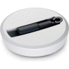JW Winco - 14MRWCV/R - Alum. Flat-Faced Handwheel w/ Retract. Handle - 4.92" D x 14mm Bore - Silver