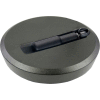 JW Winco - 14MRWKK/R - Aluminum Flat-Faced Handwheel w/ Safety Handle - 5.51" D x 14mm Bore - Black