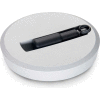 JW Winco - 18MRWMV/R - Aluminum Flat-Faced Handwheel w/ Safety Handle - 7.87"D x 18mm Bore - Silver