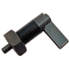 Cam Action Indexing Plunger w/ Lock Nut - Black Oxide Steel 3/4-16 Thread .47"x.47" Pin